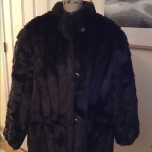 Faux fur coat.....